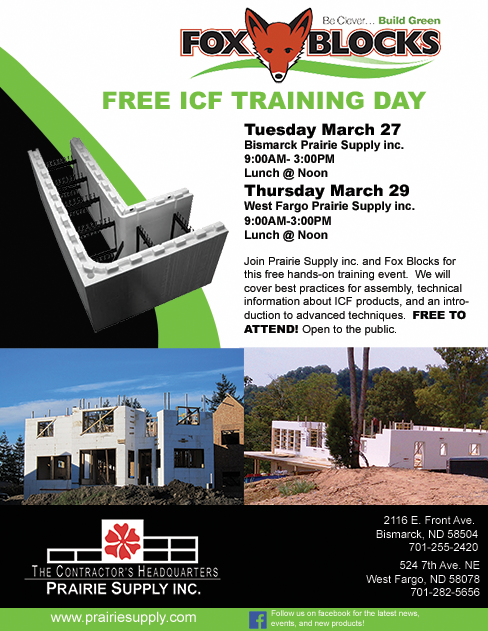 fox blocks if training march 27 and march 29 prairie supply inc west fargo flyers