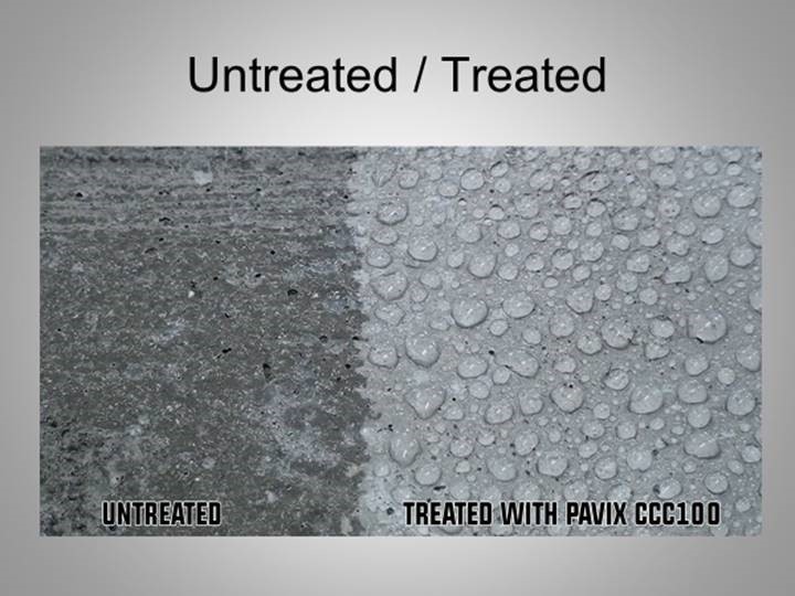 Pavix 100 permanently protects concrete surfaces in 2 ways, making it the ultimate salt guard for freeze thaw environments.