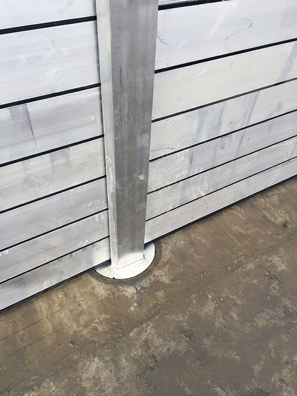 TKR aluminum stop log system features a modular design that can be quickly installed, stored, and uninstalled, all while being anchored securly to the base with just a quarter turn locking mechanism