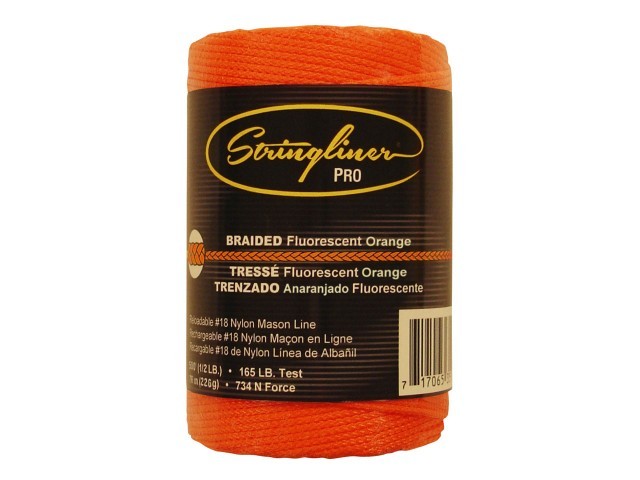 500' Braid Flo. Orange Mason Line