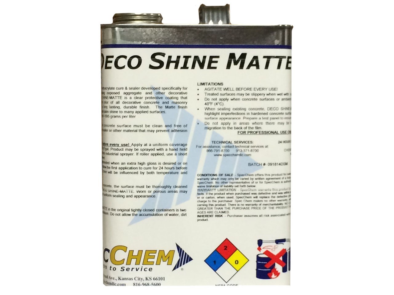 Deco Shine Matte Products & Equipment Prairie Supply, Inc.